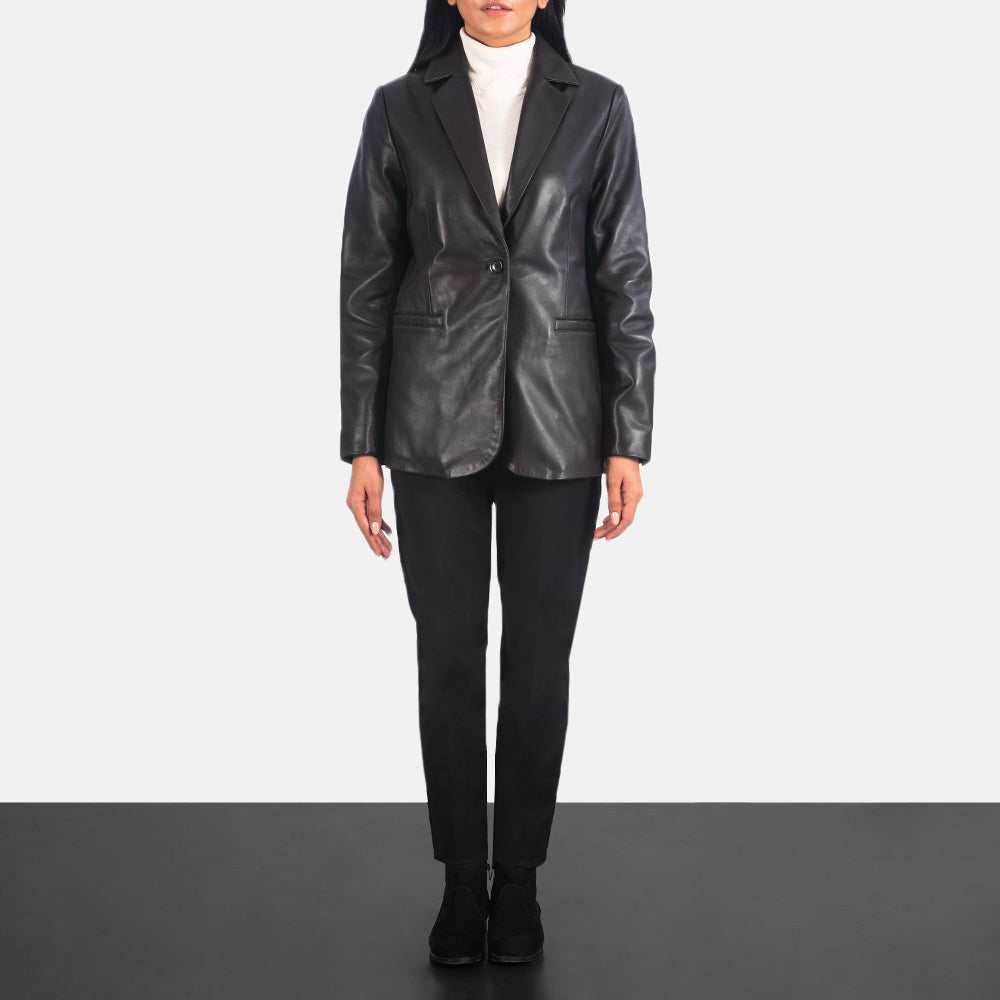 Norma Leren Blazer voor Dames – alternate product view 4