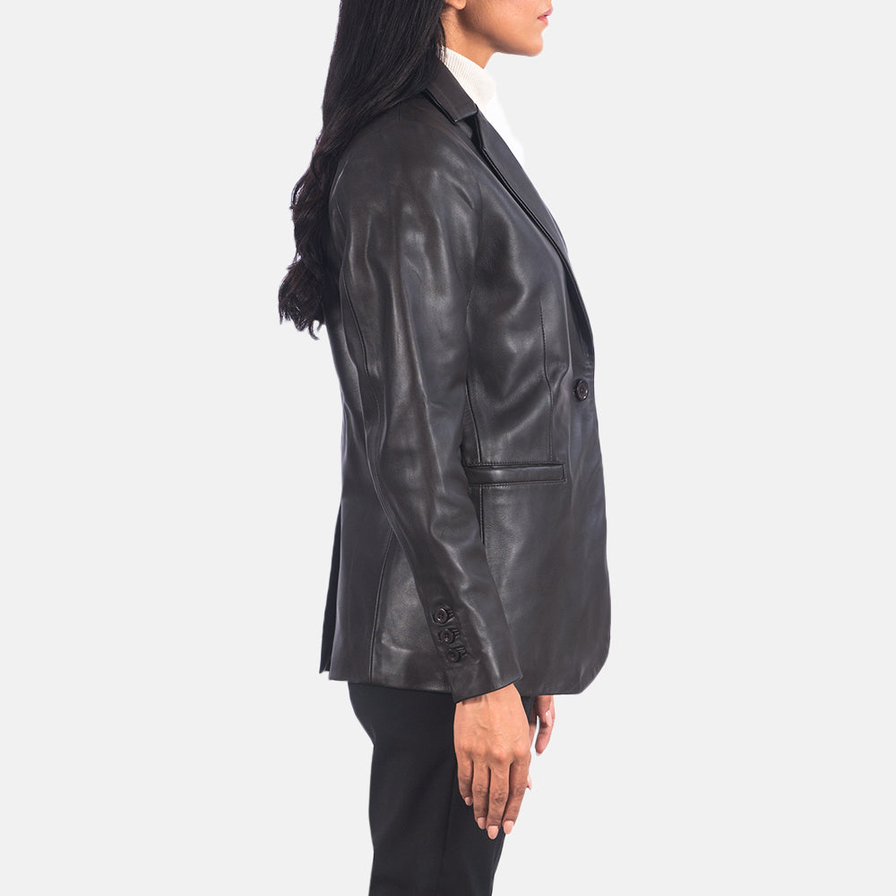 Norma Leren Blazer voor Dames – alternate product view 5