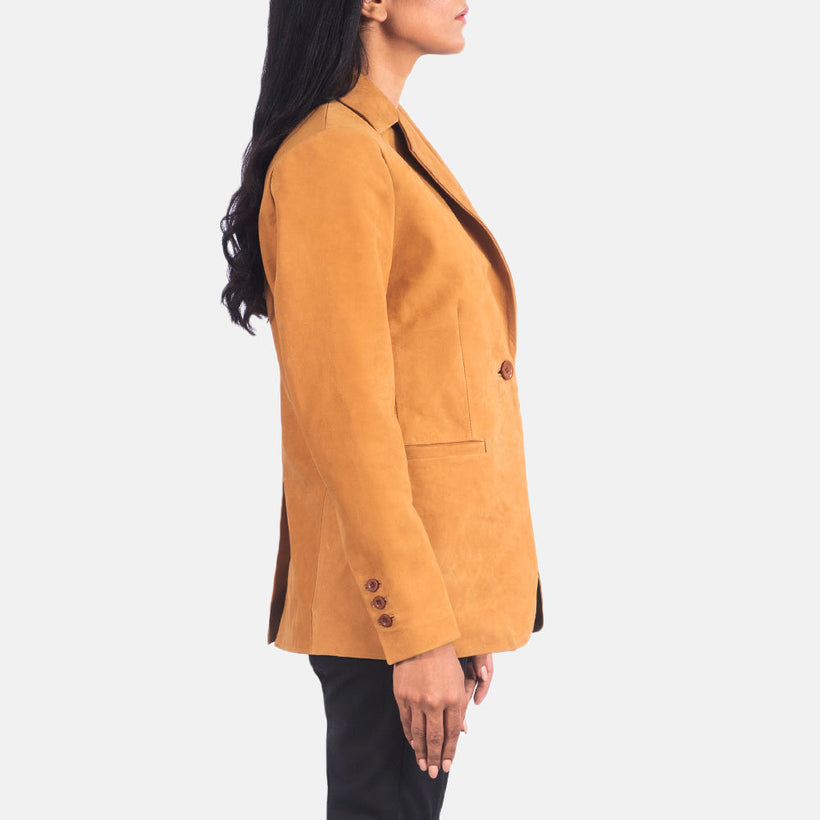 Norma Leren Blazer voor Dames