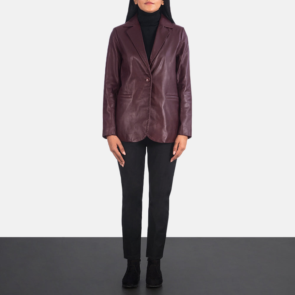 Norma Leren Blazer voor Dames – alternate product view 3