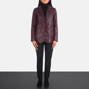 Norma Leren Blazer voor Dames – alternate product view 3