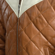 
Norman Leren Jas Lichtbruin Puffer Leren Jas voor Heren – alternate product view 6