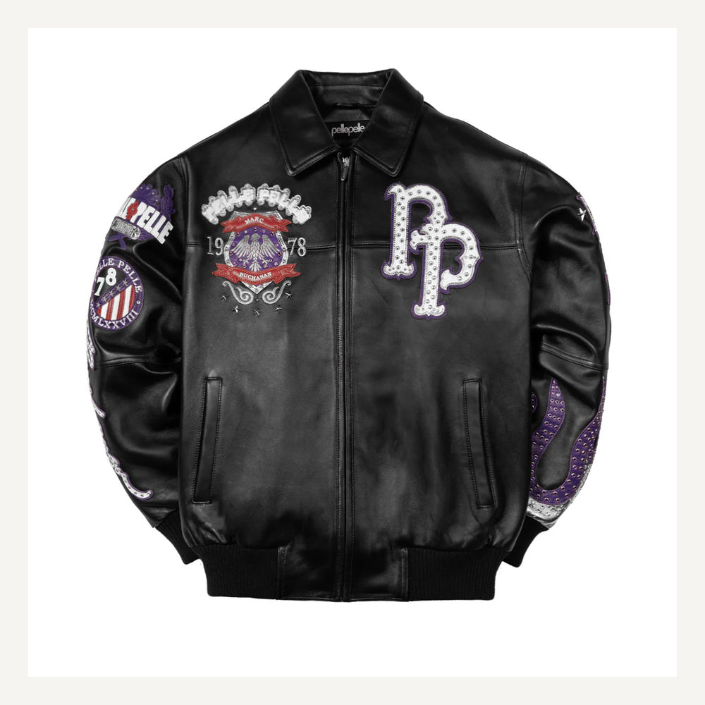 
World Famous Varsity Leren Jas voor Dames