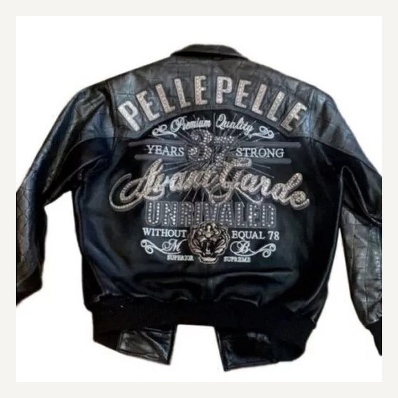Plush Puff Leren Jas voor Dames