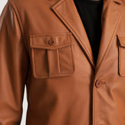 Ray Cutler Leren Jas voor Heren – alternate product view 6