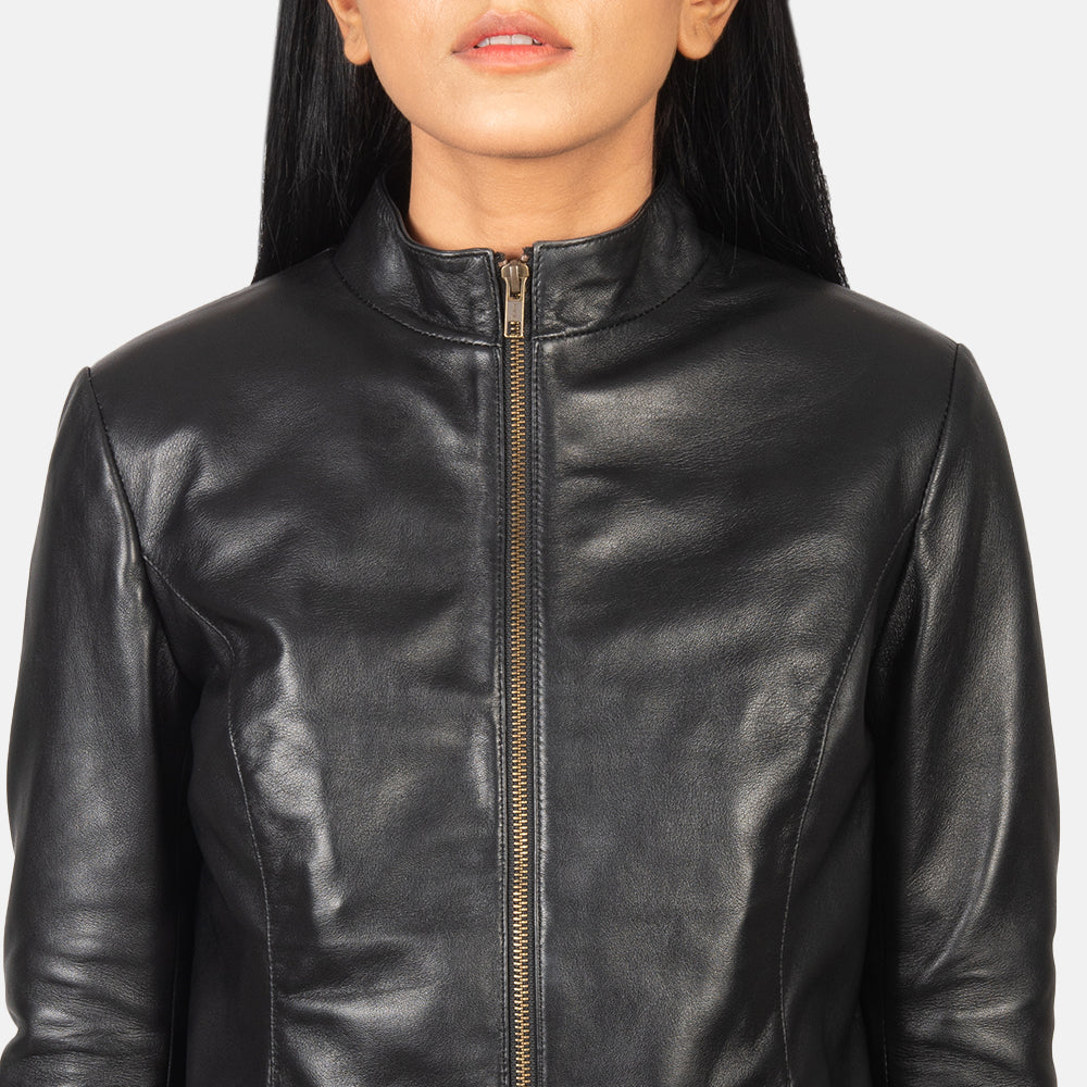 Rumella Leren Bikerjack voor Dames – alternate product view 6