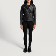 
Rumy Kastanjebruin Leren Bikerjack voor Dames – alternate product view 3