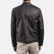 Rustic Leren Bikerjack voor Heren – alternate product view 5