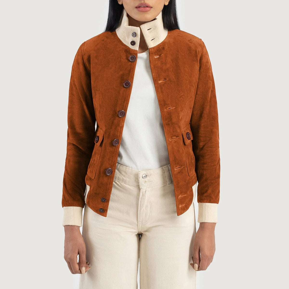 
Sasha A1 Leren Bomberjack voor Dames – alternate product view 1
