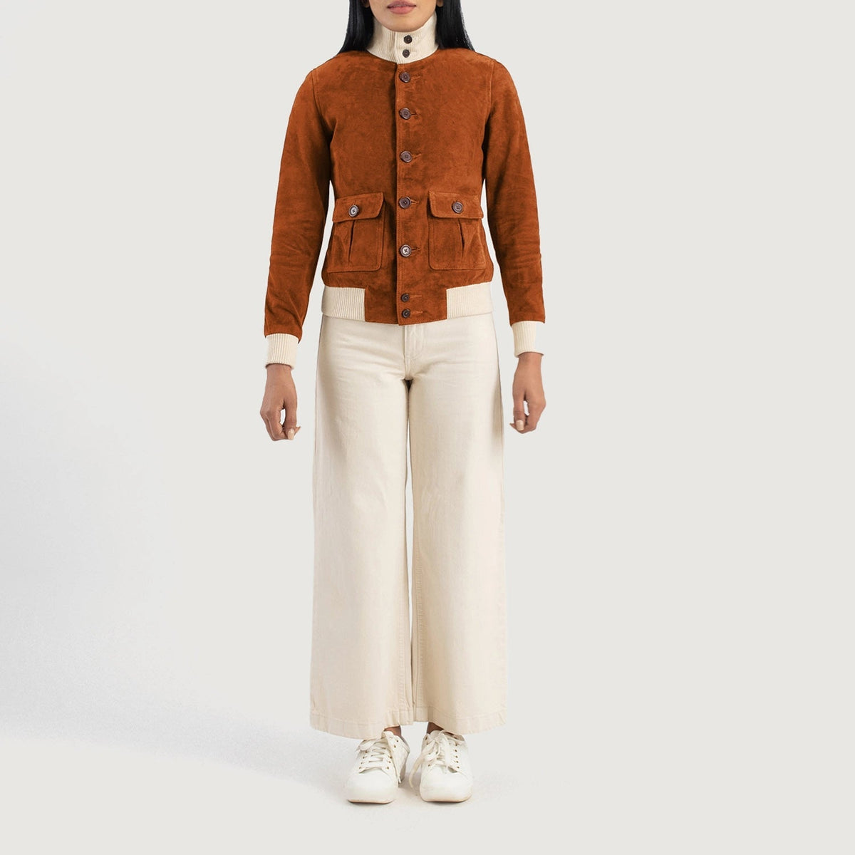 
Sasha A1 Leren Bomberjack voor Dames – alternate product view 3