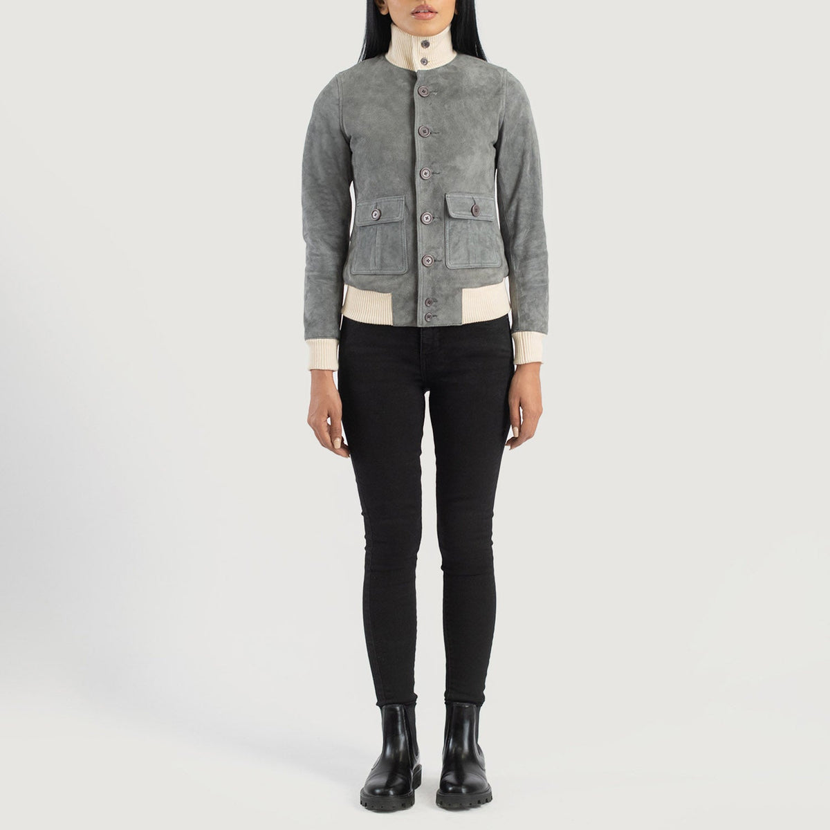 
Sasha A1 Leren Bomberjack voor Dames – alternate product view 3