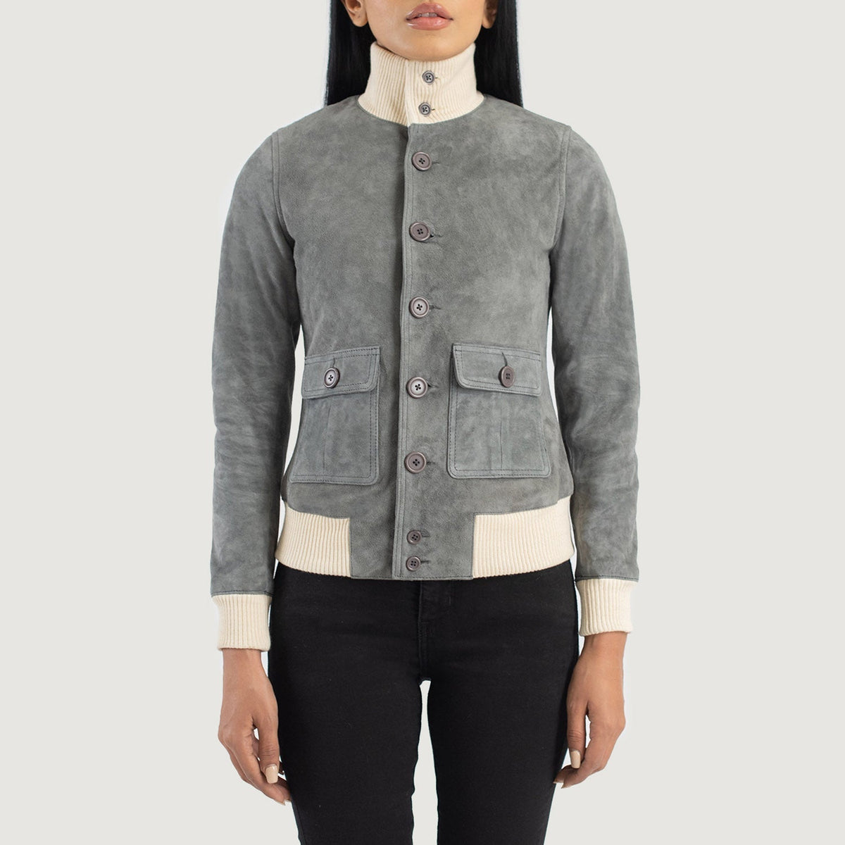 
Sasha A1 Leren Bomberjack voor Dames – alternate product view 4