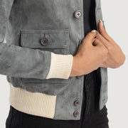 
Sasha A1 Leren Bomberjack voor Dames – alternate product view 6