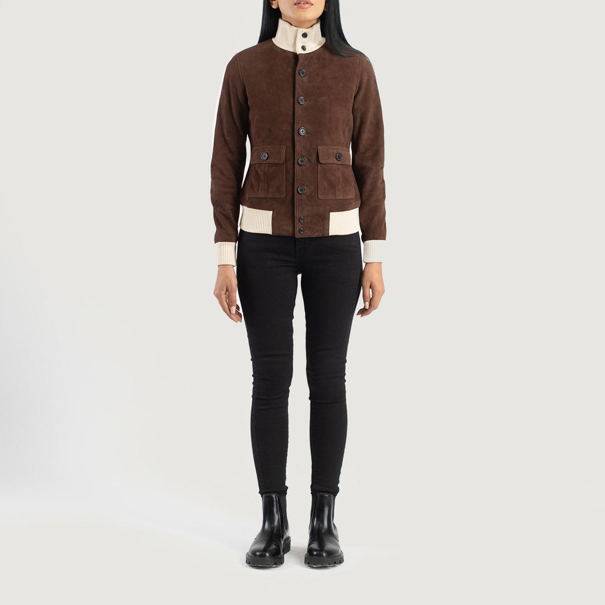 
Sasha A1 Leren Bomberjack voor Dames – alternate product view 3