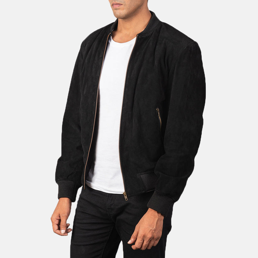 Shane Zwart Suede Leren Bomberjack voor Heren