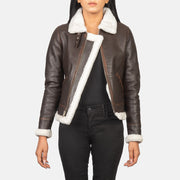 
Sherilyn B-3 Zwart Leren Bomberjack voor Dames – alternate product view 1