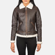 
Sherilyn B-3 Zwart Leren Bomberjack voor Dames – alternate product view 4