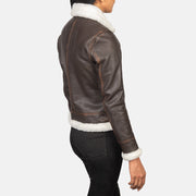
Sherilyn B-3 Zwart Leren Bomberjack voor Dames – alternate product view 5