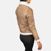 
Sherilyn B-3 Zwart Leren Bomberjack voor Dames – alternate product view 5