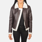 
Sherilyn B-3 Zwart Leren Bomberjack voor Dames – alternate product view 1