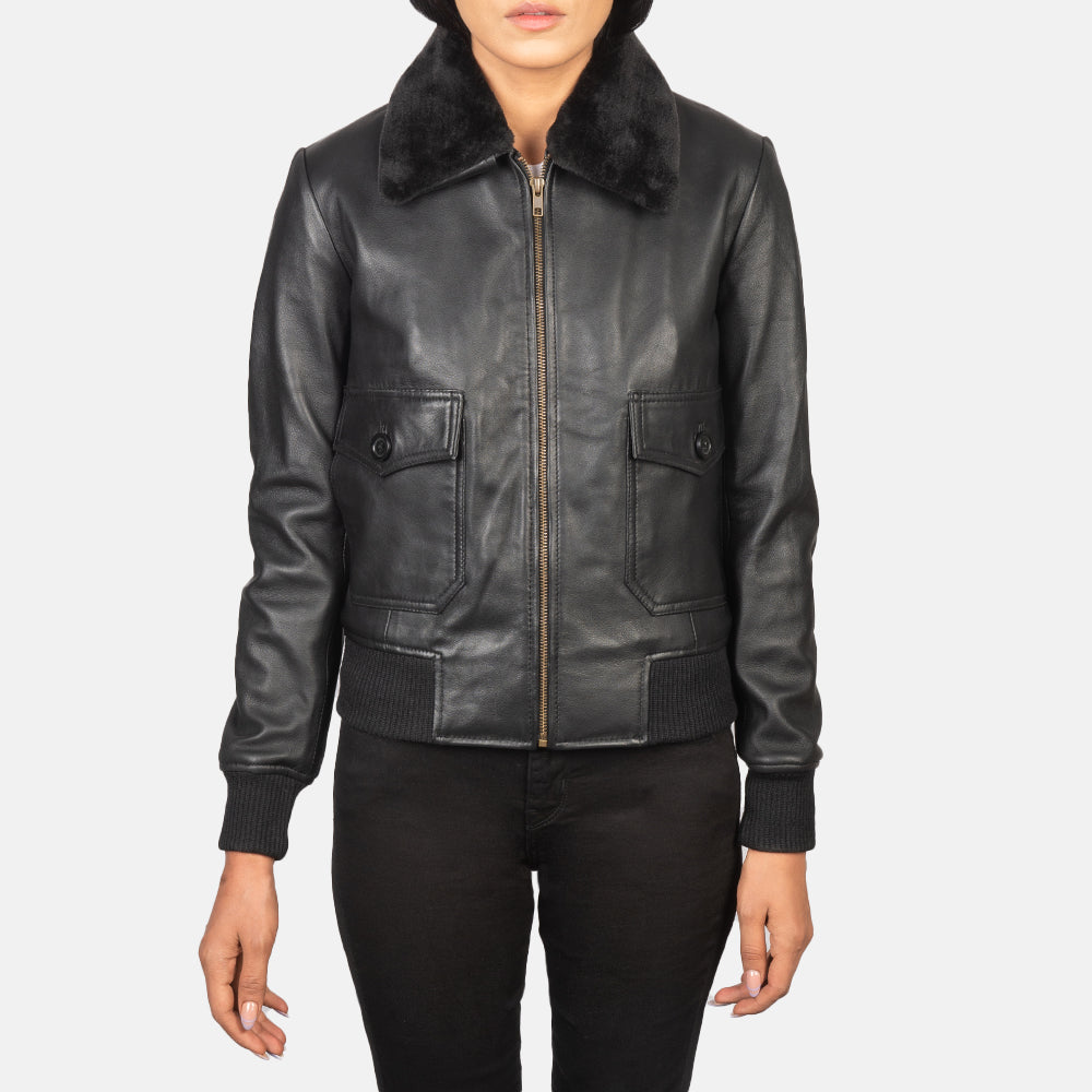 Stella G-1 Leren Bomberjack voor Dames – alternate product view 4