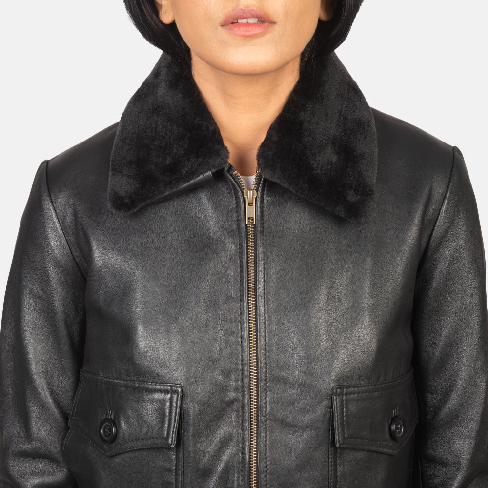 Stella G-1 Leren Bomberjack voor Dames – alternate product view 6
