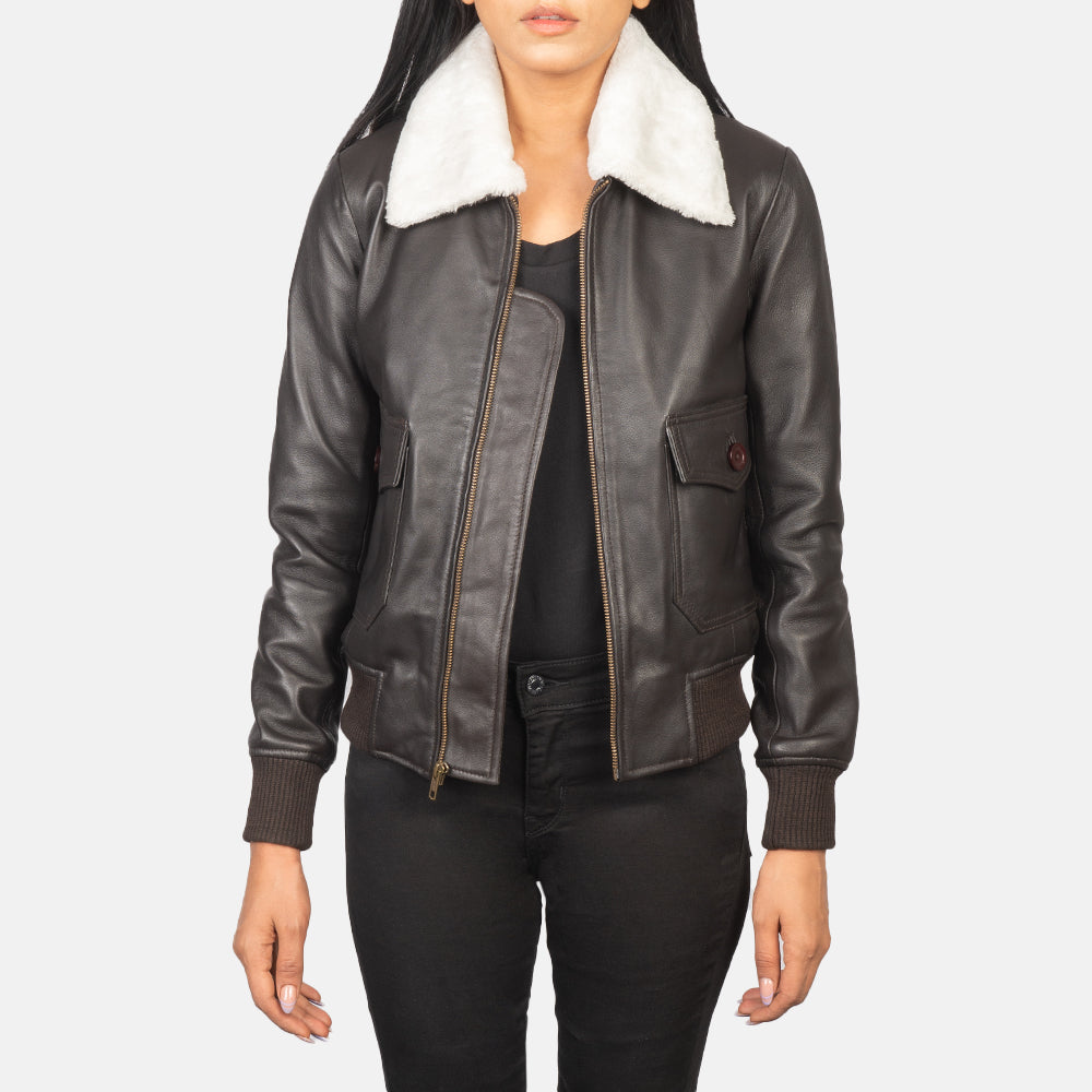 Stella G-1 Leren Bomberjack voor Dames – alternate product view 1