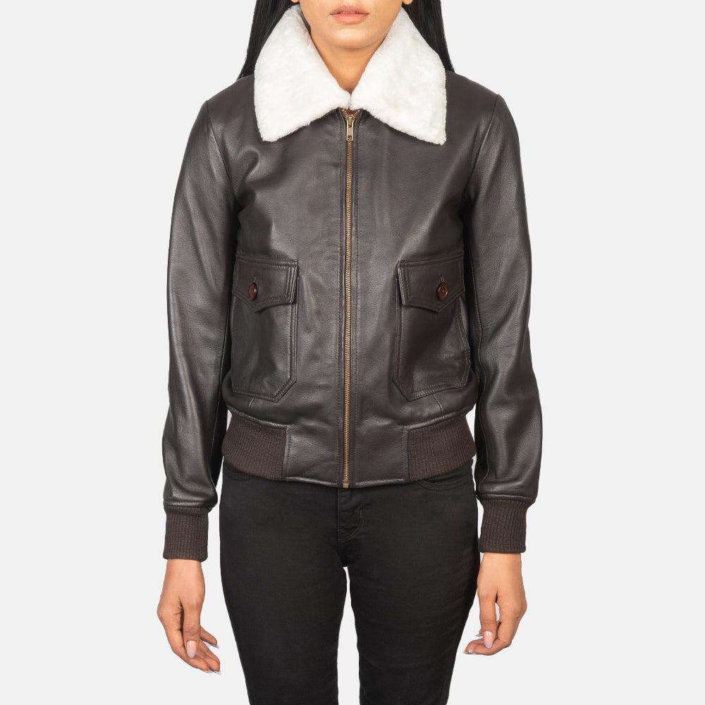 Stella G-1 Leren Bomberjack voor Dames – alternate product view 4