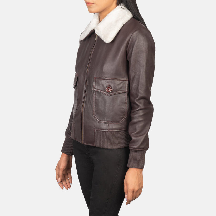 Stella G-1 Leren Bomberjack voor Dames