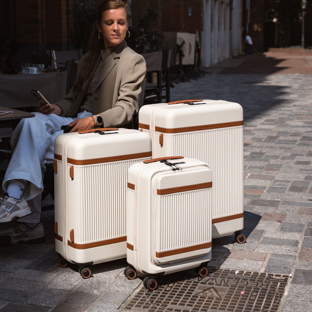 Suitcase Set Front Pocket Zuna voor Dames – alternate product view 2
