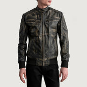Sven Leren Bomberjack voor Heren – alternate product view 3
