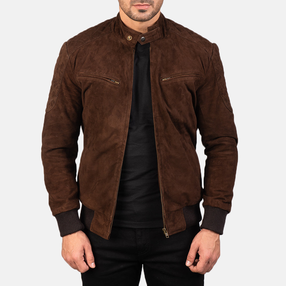 Sven Leren Bomberjack voor Heren – alternate product view 1