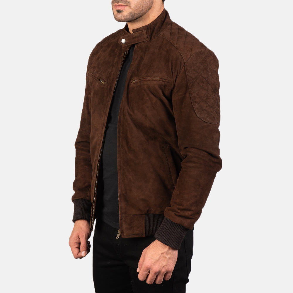 Sven Leren Bomberjack voor Heren – alternate product view 2