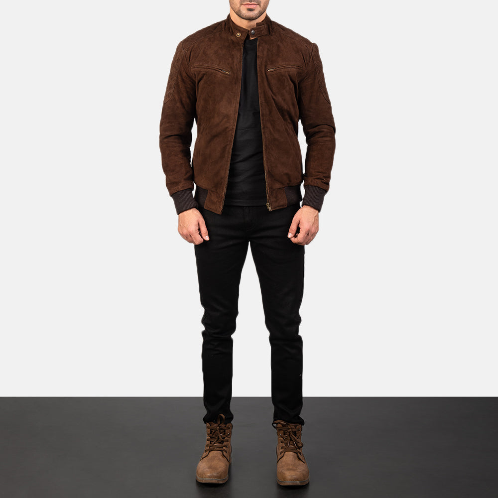 Sven Leren Bomberjack voor Heren – alternate product view 3