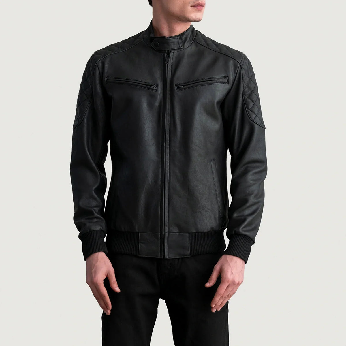 Sven Leren Bomberjack voor Heren – alternate product view 3
