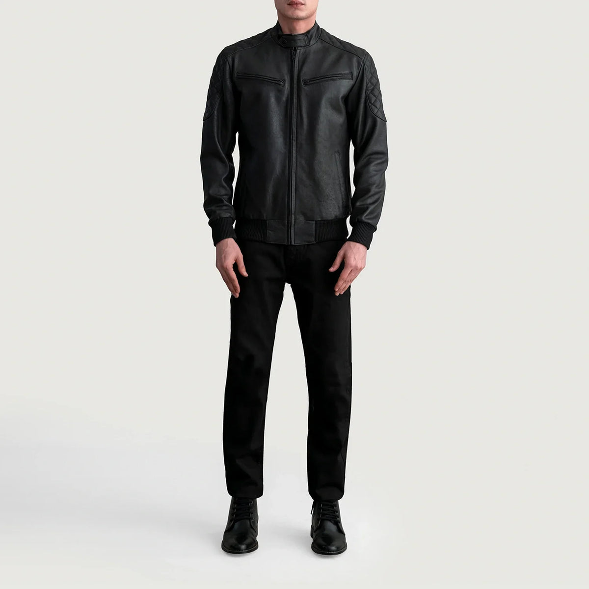 Sven Leren Bomberjack voor Heren – alternate product view 4