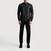 Sven Leren Bomberjack voor Heren – alternate product view 4