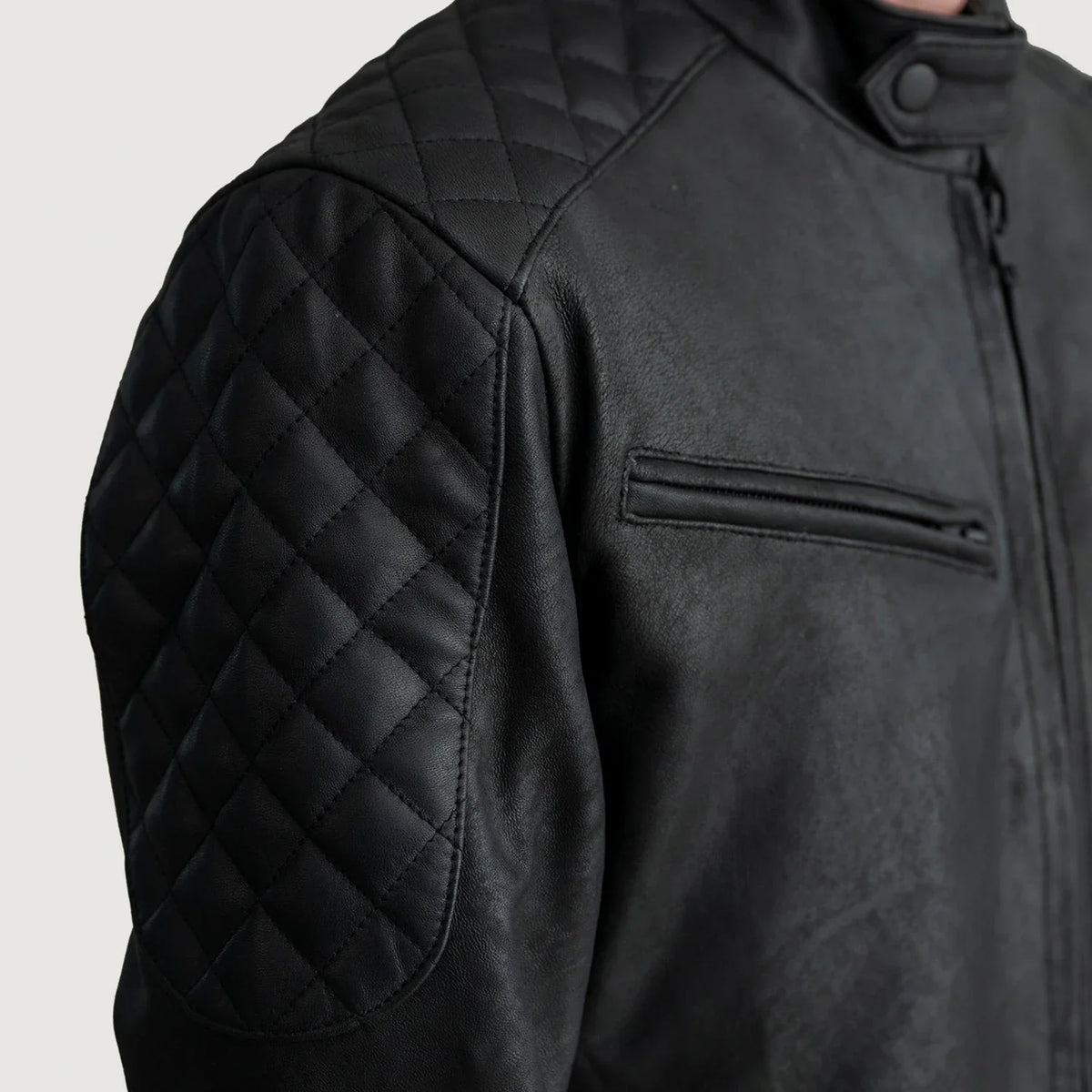 Sven Leren Bomberjack voor Heren – alternate product view 5