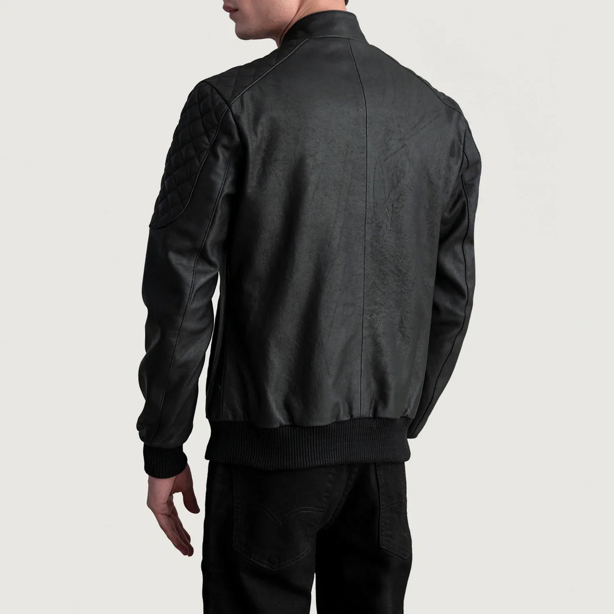 Sven Leren Bomberjack voor Heren – alternate product view 6