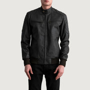 Sven Leren Bomberjack voor Heren – alternate product view 3