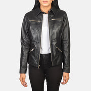 Tomachi Rood Leren Jas voor Dames – alternate product view 1