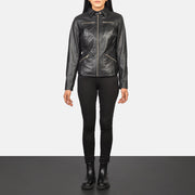 Tomachi Rood Leren Jas voor Dames – alternate product view 3