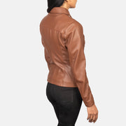 Tomachi Rood Leren Jas voor Dames – alternate product view 5