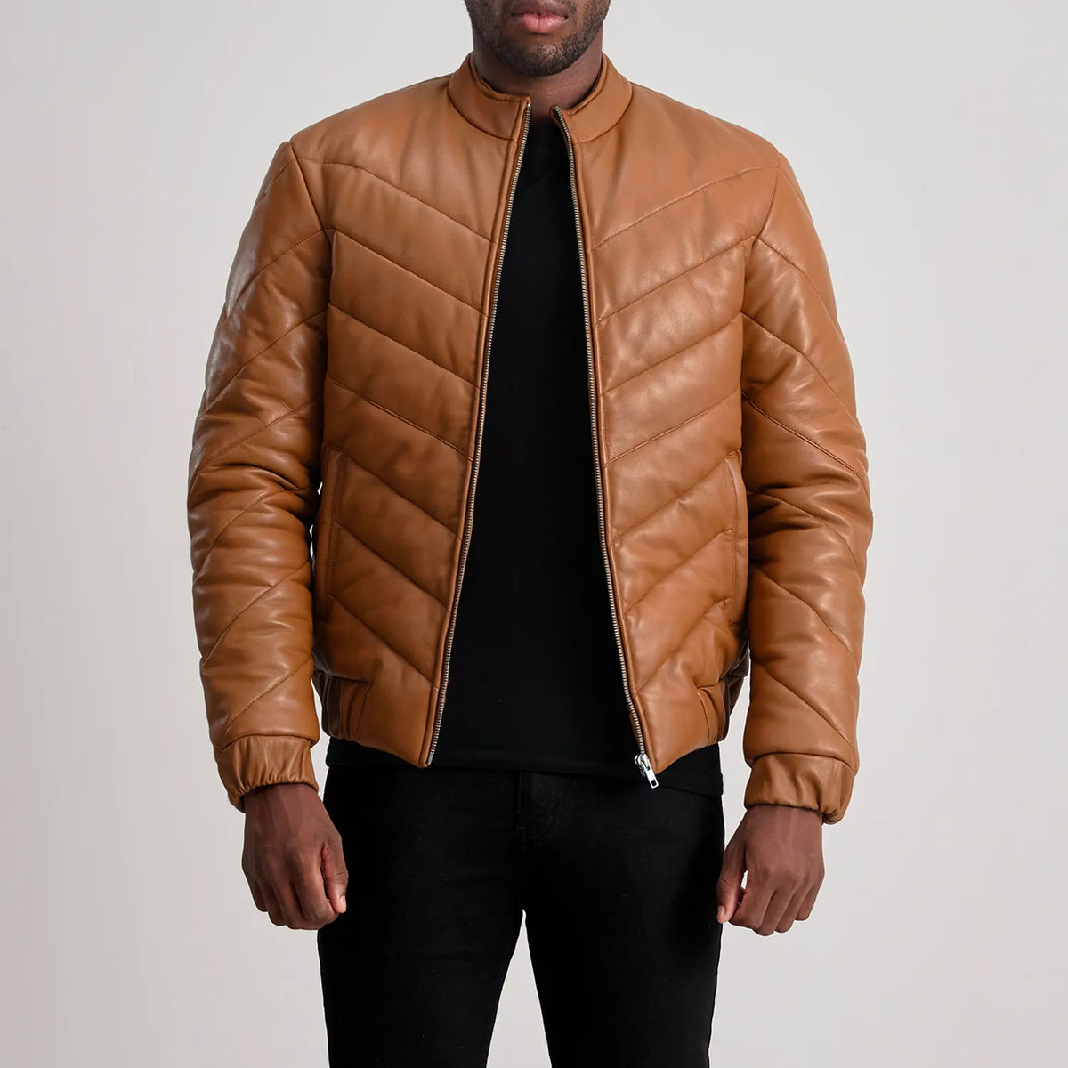 Travis Leren Jas voor Heren – alternate product view 1