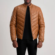 Travis Leren Jas voor Heren – alternate product view 1