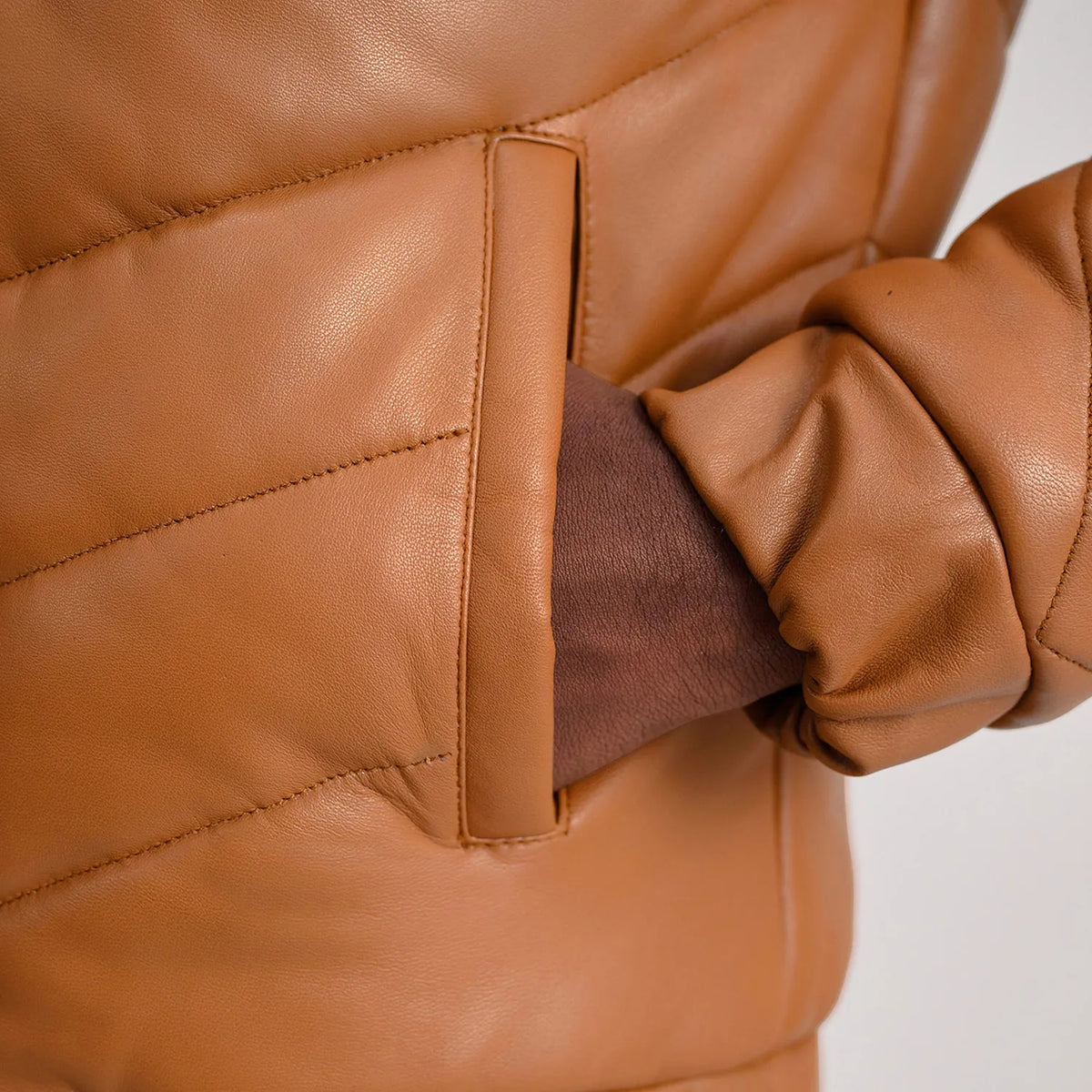 Travis Leren Jas voor Heren – alternate product view 6