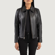 
Vixen Classic Collar Leren Jas voor Dames – alternate product view 1