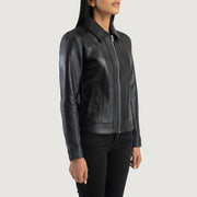 
Vixen Classic Collar Leren Jas voor Dames – alternate product view 2