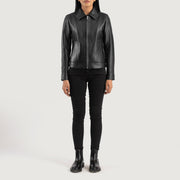 
Vixen Classic Collar Leren Jas voor Dames – alternate product view 3