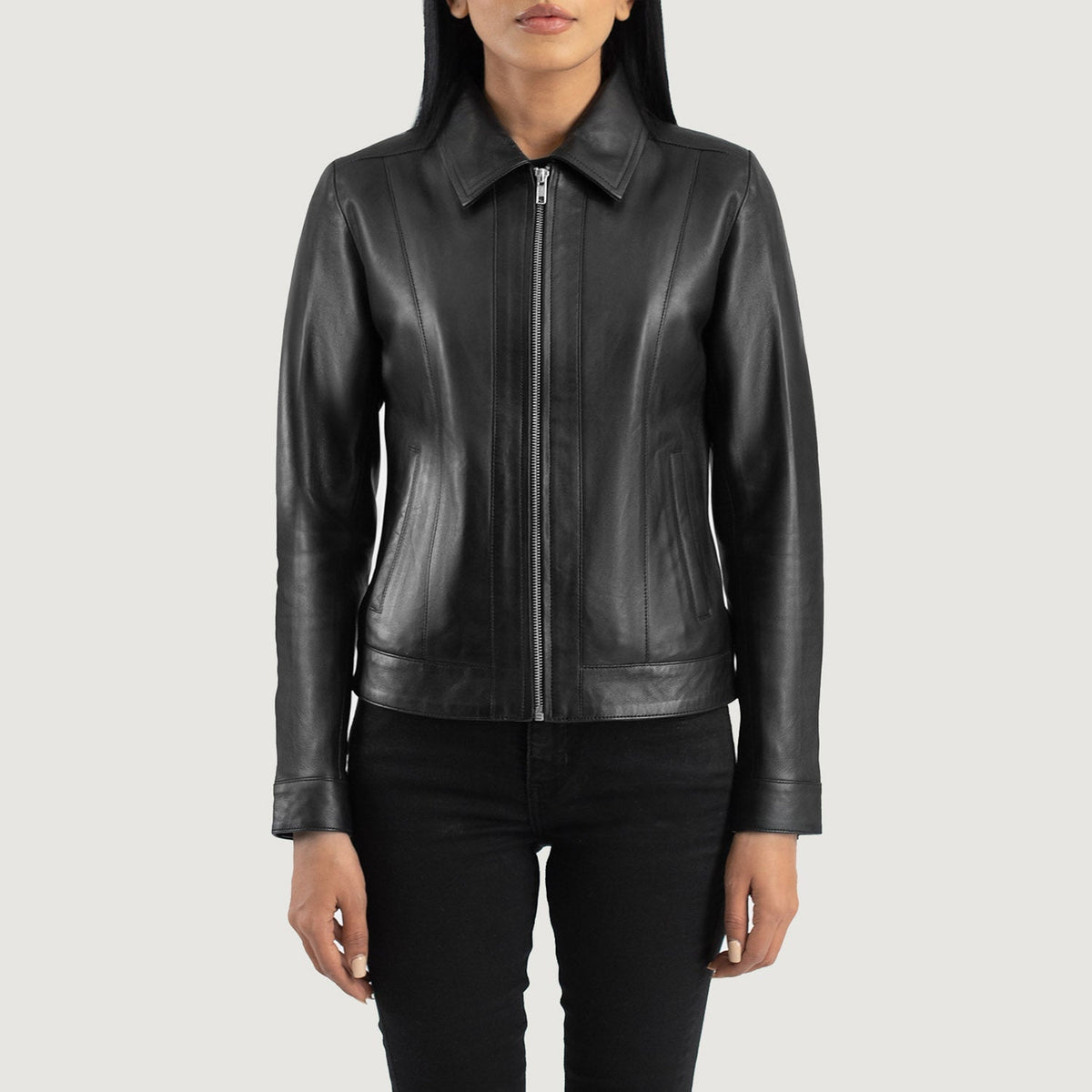 
Vixen Classic Collar Leren Jas voor Dames – alternate product view 4